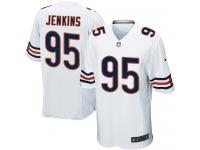 Men's Game John Jenkins #95 Nike White Road Jersey - NFL Chicago Bears