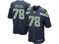 Men's Game Luke Joeckel #78 Nike Navy Blue Home Jersey - NFL Seattle Seahawks