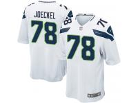 Men's Game Luke Joeckel #78 Nike White Road Jersey - NFL Seattle Seahawks