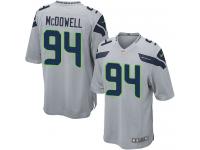 Men's Game Malik McDowell #94 Nike Grey Alternate Jersey - NFL Seattle Seahawks