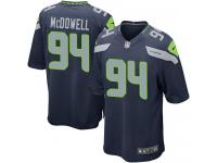 Men's Game Malik McDowell #94 Nike Navy Blue Home Jersey - NFL Seattle Seahawks