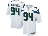 Men's Game Malik McDowell #94 Nike White Road Jersey - NFL Seattle Seahawks