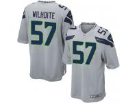 Men's Game Michael Wilhoite #57 Nike Grey Alternate Jersey - NFL Seattle Seahawks