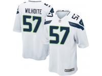 Men's Game Michael Wilhoite #57 Nike White Road Jersey - NFL Seattle Seahawks