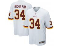 Men's Game Montae Nicholson #34 Nike White Road Jersey - NFL Washington Redskins