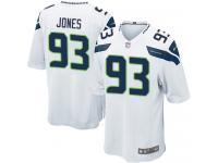 Men's Game Nazair Jones #93 Nike White Road Jersey - NFL Seattle Seahawks