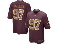 Men's Game Terrell McClain #97 Nike Burgundy Red Alternate Jersey - NFL Washington Redskins 80th Anniversary
