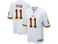 Men's Game Terrelle Pryor #11 Nike White Road Jersey - NFL Washington Redskins