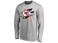 Men's Kansas City Chiefs NFL Pro Line Ash True Colors Long Sleeve T-Shirt