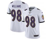 Men's Limited Brandon Williams #98 Nike White Road Jersey - NFL Baltimore Ravens Vapor Untouchable