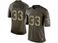 Men's Limited Chidobe Awuzie #33 Nike Green Jersey - NFL Dallas Cowboys Salute to Service