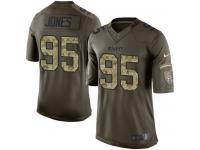 Men's Limited Chris Jones #95 Nike Green Jersey - NFL Kansas City Chiefs Salute to Service