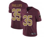 Men's Limited Dashaun Phillips #35 80th Anniversary Nike Burgundy Red Alternate Jersey - NFL Washington