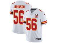 Men's Limited Derrick Johnson #56 Nike White Road Jersey - NFL Kansas City Chiefs Vapor Untouchable