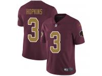 Men's Limited Dustin Hopkins #3 80th Anniversary Nike Burgundy Red Alternate Jersey - NFL Washington