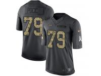 Men's Limited Ethan Pocic #79 Nike Black Jersey - NFL Seattle Seahawks 2016 Salute to Service