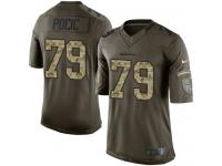 Men's Limited Ethan Pocic #79 Nike Green Jersey - NFL Seattle Seahawks Salute to Service