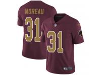 Men's Limited Fabian Moreau #31 80th Anniversary Nike Burgundy Red Alternate Jersey - NFL Washington