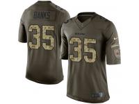 Men's Limited Johnthan Banks #35 Nike Green Jersey - NFL Chicago Bears Salute to Service