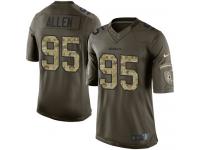 Men's Limited Jonathan Allen #95 Nike Green Jersey - NFL Washington Redskins Salute to Service