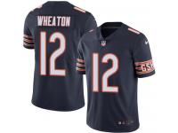 Men's Limited Markus Wheaton #12 Nike Navy Blue Home Jersey - NFL Chicago Bears Vapor Untouchable