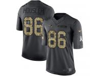 Men's Limited Rob Housler #86 Nike Black Jersey - NFL New England Patriots 2016 Salute to Service