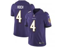 Men's Limited Sam Koch #4 Nike Purple Home Jersey - NFL Baltimore Ravens Vapor Untouchable