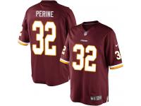 Men's Limited Samaje Perine #32 Nike Burgundy Red Home Jersey - NFL Washington Redskins