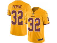 Men's Limited Samaje Perine #32 Nike Gold Jersey - NFL Washington Redskins Rush