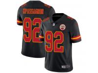 Men's Limited Tanoh Kpassagnon #92 Nike Black Jersey - NFL Kansas City Chiefs Rush
