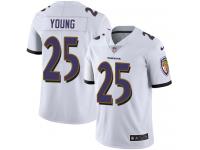 Men's Limited Tavon Young #25 Nike White Road Jersey - NFL Baltimore Ravens Vapor Untouchable