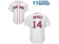 Men's Majestic Boston Red Sox #14 Jim Rice  White Home Cool Base MLB Jersey