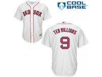 Men's Majestic Boston Red Sox #9 Ted Williams  White Home Cool Base MLB Jersey