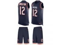 Men's Markus Wheaton #12 Nike Navy Blue Jersey - NFL Chicago Bears Tank Top Suit