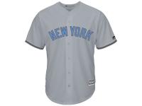 Men's New York Yankees Majestic Gray Fashion 2016 Father's Day Cool Base Replica Jersey