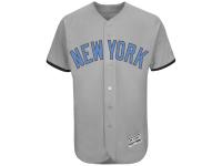 Men's New York Yankees Majestic Gray Fashion 2016 Father's Day Flex Base Team Jersey