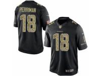 Men's Nike Baltimore Ravens #18 Breshad Perriman Limited Black Salute to Service NFL Jersey