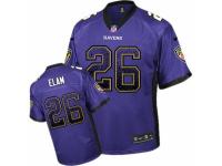Men's Nike Baltimore Ravens #26 Matt Elam Limited Purple Drift Fashion NFL Jersey