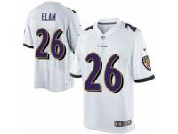 Men's Nike Baltimore Ravens #26 Matt Elam Limited White NFL Jersey
