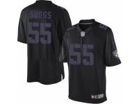 Men's Nike Baltimore Ravens #55 Terrell Suggs Limited Black Impact NFL Jersey
