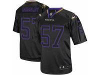 Men's Nike Baltimore Ravens #57 C.J. Mosley Limited Lights Out Black NFL Jersey