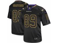 Men's Nike Baltimore Ravens #89 Steve Smith Sr Limited Lights Out Black NFL Jersey