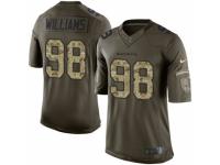 Men's Nike Baltimore Ravens #98 Brandon Williams Limited Green Salute to Service NFL Jersey