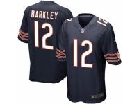Men's Nike Chicago Bears #12 Matt Barkley Game Navy Blue Team Color NFL Jersey