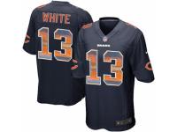 Men's Nike Chicago Bears #13 Kevin White Limited Navy Blue Strobe NFL Jersey