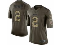 Men's Nike Chicago Bears #2 Brian Hoyer Limited Green Salute to Service NFL Jersey
