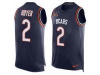 Men's Nike Chicago Bears #2 Brian Hoyer Navy Blue Player Name & Number Tank Top NFL Jersey