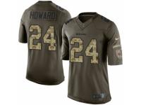 Men's Nike Chicago Bears #24 Jordan Howard Limited Green Salute to Service NFL Jersey