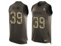 Men's Nike Chicago Bears #39 Jacoby Glenn Green Salute to Service Tank Top NFL Jersey