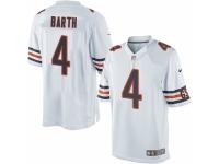 Men's Nike Chicago Bears #4 Connor Barth Limited White NFL Jersey